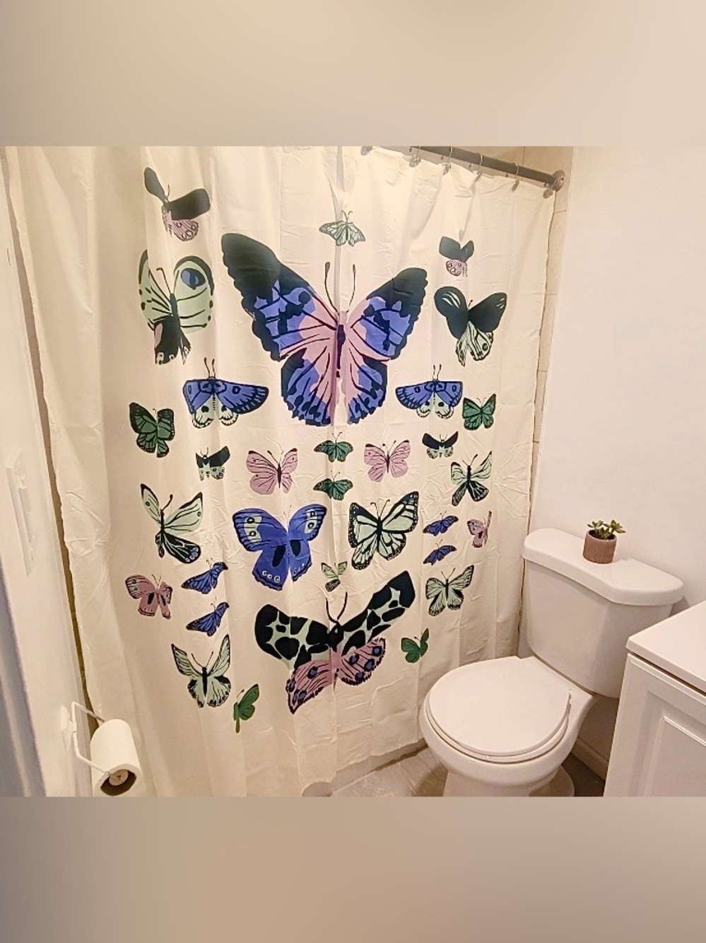 Room Essentials Butterfly Shower Curtain